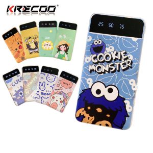 Sẵn KRECOO Sạc dự phòng 20000mAh 2 đầu ra USB - K2.0| Shop Phụ Kiện Số