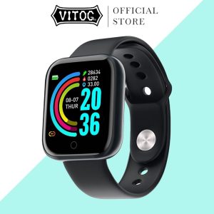 Sẵn Đồng Hồ Thông Minh Vitog Y68 Chống Nước Hỗ Trợ Theo Dõi Sức Khỏe Kèm Phụ Kiện Chất Lượng Cao| Shop Phụ Kiện Số