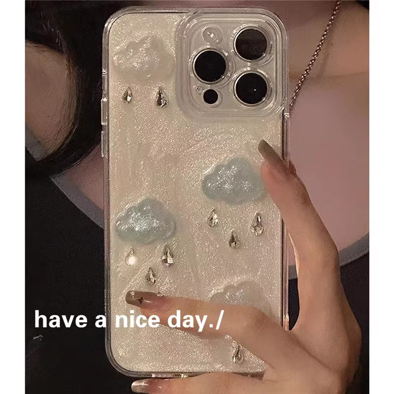 Ins Ốp Điện Thoại Mềm Hình Cô Gái Đám Mây Và Mưa Cho iphone 16 Pro Max 7 8 14 + 15 plus se 2020 2022 x xs xr 11 12 13 15 pro max cn 11134207 7ras8 m2dz81wqcrr242