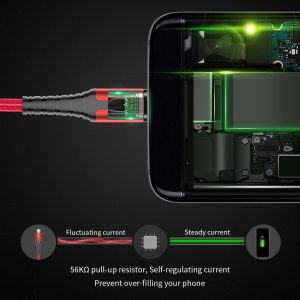 Sẵn Dây Cáp Sạc Dữ Liệu micro usb 3a essager Sạc Nhanh Có Đèn led 3a Cho Điện Thoại| Shop Phụ Kiện Số - Ảnh 4