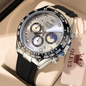 Sẵn Đồng hồ nam OLEVS 2875 chính hãng thiết kế mặt số chronograph chống thấm nước dạ quang| Shop Phụ Kiện Số
