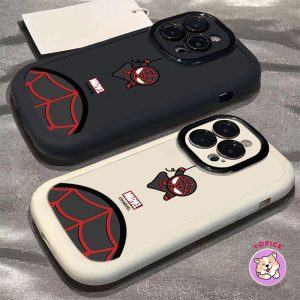 Sẵn Ốp Điện Thoại Người Nhện Hoạt Hình Dễ Thương Cho IPhone 16 16Pro 16Plus 11 12mini 13Pro Max 14Plus 15Pro XR XS Max 7 8 Plus SE2020 Vỏ Điện Thoại Hoạt Hình Cho IPhone 16Pro Max JKP| Shop Phụ Kiện Số