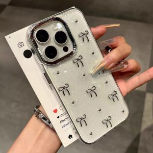 Sẵn Ốp Điện Thoại Họa Tiết Bướm Trái Tim Đính Lá Vàng Cho for IPhone 16 14 Pro Max 11 15 14 13 12 11 Pro Max 15 14 Plus| Shop Phụ Kiện Số