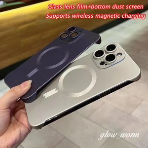Sẵn Ốp điện thoại không viền từ tính Tương thích cho iPhone 16 15 14 13 12 11 Pro Max Plus| Shop Phụ Kiện Số