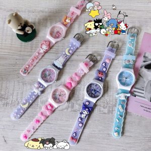 Sẵn SANRIO Đồng Hồ Đeo Tay 3D Kuromi Hello Kitty Cinnamoroll Melody Bằng Silicon Màu Macaron Chất Lượng Cao Chống Thấm Nước Có Dây Đeo Cho Học Sinh Trẻ Em| Shop Phụ Kiện Số