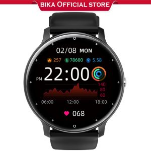 Sẵn Bika 2024 Mới Đồng Hồ Thông Minh IP67 Chống Nước Bluetooth Nam Nữ Toàn Màn Hình Cảm Ứng Thể Thao Đồng Hồ Cho Android IOS Đồng Hồ Thông Minh Nam| Shop Phụ Kiện Số