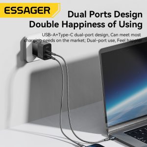 Sẵn Củ sạc nhanh ESSAGER nhiều cổng USB C 33W thích hợp cho iP 14 13 12 11 Pro Max XS 8 Plus iPd Pro Air Mini| Shop Phụ Kiện Số - Ảnh 4
