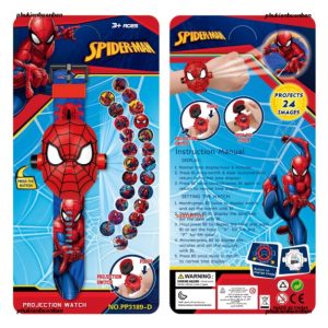 Sẵn Đồng Hồ Chiếu 24 Hình phim hoạt hình Người Nhện SpiderMan nhân viên kỹ thuật Số trẻ nhỏ Dạng Lật Hình Spiderman Iron Man| Shop Phụ Kiện Số