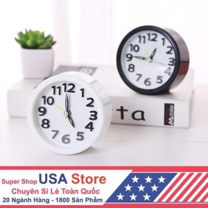 Sẵn Đồng Hồ Cơ Để Bàn, Treo Tường Trang Trí - Có Báo Thức T6 Tròn/Vuông - Tùy Chọn Dáng| Shop Phụ Kiện Số