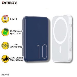 Sẵn sạc dự phòng không dây rpp 65 10000mah sạc nhanh 20w 15w từ tính remax hàng chính hãng bảo hành 6 tháng| Shop Phụ Kiện Số