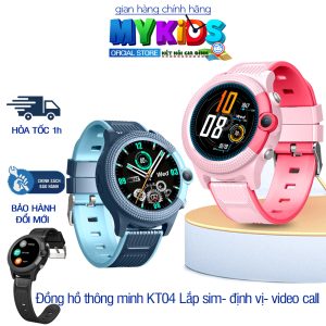 Sẵn Đồng Hồ Thông Minh Trẻ Em Lắp Sim Định Vị Gọi VIDEO MyKid  KT04 PRO GPS Chống Nước Wifi SOS - CHÍNH HÃNG MYKID| Shop Phụ Kiện Số