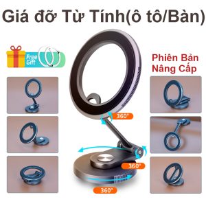 Sẵn [Phiên bản nâng cấp] Giá Đỡ Điện Thoại Ô Tô - 360 Hít Nam Châm đỡ điện Độ Giá Đỡ Điện Thoại Nam Châm Hoạt| Shop Phụ Kiện Số
