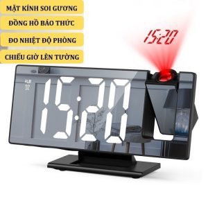 Sẵn Đồng hồ để bàn led báo thức thông minh với tính năng chiếu giờ trên trần nhà độc đáo| Shop Phụ Kiện Số