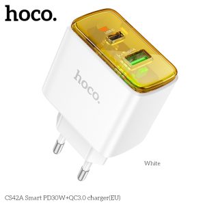 Sẵn Củ sạc nhanh 30w Hoco CS42A sạc nhanh PD30W + QC3.0, chân cắm tròn, kiểu dáng trong| Shop Phụ Kiện Số - Ảnh 5