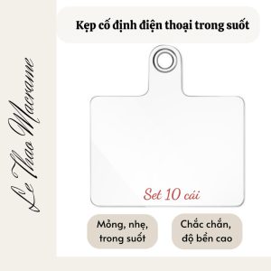 Sẵn SET 10 kẹp điện thoại trong suốt - phụ kiện điện thoại| Shop Phụ Kiện Số