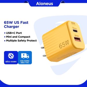 Sẵn Aioneus Củ Sạc Nhanh 65W 2 Cổng Cao Cục Sạc USB C Cho Samsung Huawei Xiaomi Oppo| Shop Phụ Kiện Số