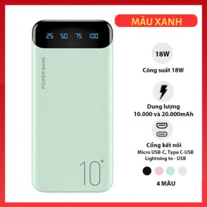 Sẵn Sạc dự phòng 10000 mAh pin sạc dự phòng Wk -161 bảo hành 24 tháng lỗi 1 đổi 1| Shop Phụ Kiện Số - Ảnh 4