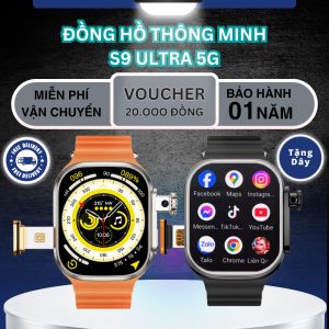 Sẵn Đồng Hồ Thông Minh S9 Ultra 5G Gắn Sim, Đồng Hồ Gọi Điện, Theo Dõi Sức Khỏe, Nghe Nhạc, Nhắn Tin| Shop Phụ Kiện Số