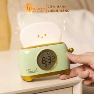 Sẵn Đồng hồ báo thức màn hình LED có đèn ngủ để bàn, đồng hồ xem giờ hiển thị nhiệt độ Windoo WD133| Shop Phụ Kiện Số