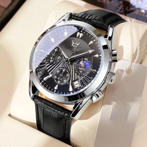 Sẵn Đồng hồ kim 2876 GAGAY OLES  Đồng hồ chính hãng dây da Chống thấm nước 3ATM GD849| Shop Phụ Kiện Số