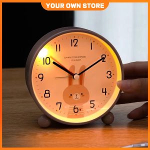 Sẵn Đồng Hồ Để Bàn Không Gây Ồn, Đồng Hồ Báo Thức Có Đèn LED, Thao Tác Dễ Dàng, Họa Tiết Dễ Thương| Shop Phụ Kiện Số