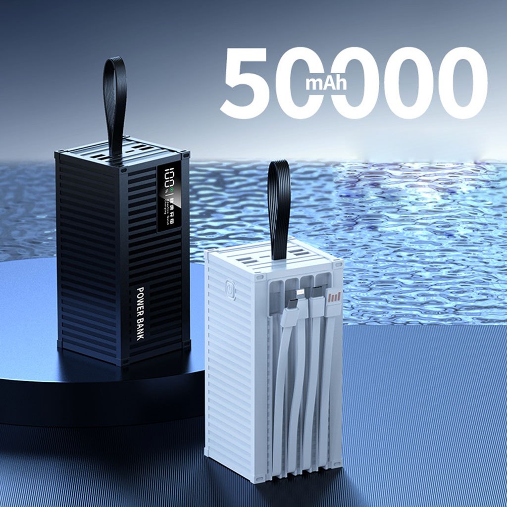 Sẵn Sạc dự phòng CONTAINER 50.000MAH kèm dây sạc nhanh 4 đầu, sạc nhanh PD 120W - AUDIO365| Shop Phụ Kiện Số - Ảnh 3