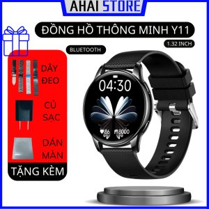 Sẵn Đồng hồ Y11 kết nối bluetooth bản size mini 1.32inch dành cho cổ tay nhỏ nghe nhận cuộc gọi 2 chiều độc thông báo| Shop Phụ Kiện Số