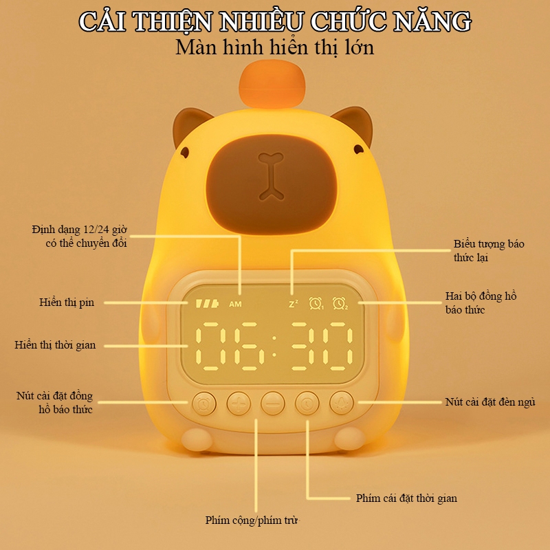 Đèn Ngủ Silicon Dễ Thương Màn Hình LED vn 11134207 7ras8