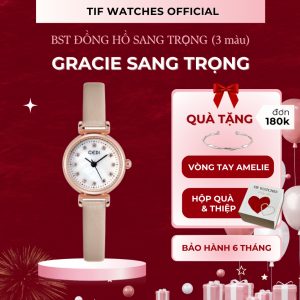Sẵn Đồng hồ Đeo Tay Đính Đá Thời Trang GRACIE Tif Watches Sang Chảnh Thanh Lịch dành cho Nữ| Shop Phụ Kiện Số
