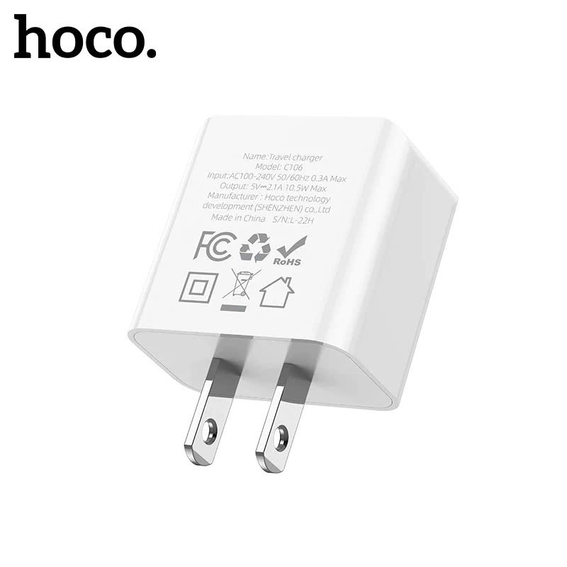 Sẵn Củ sạc chính hãng Hoco 2.1A , cốc sạc tiện ích chất liệu cao cấp bộ sạc 10.5W chống cháy nổ dùng cho các dòng điện thoại| Shop Phụ Kiện Số - Ảnh 4