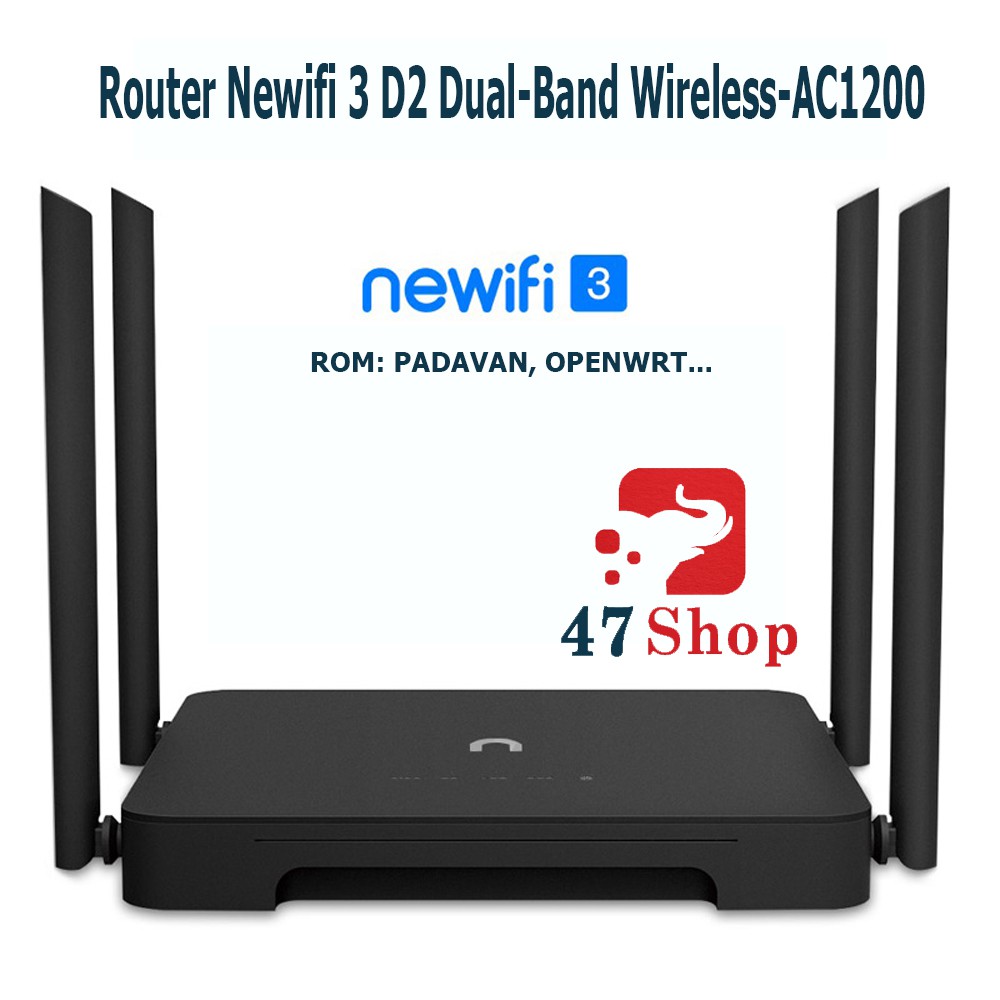 Bộ phát Router Wifi Newifi 3 D2 AC1200 - Rom PADAVAN OPENWRT Tiếng Anh 24b587604216877d4bda04f141a28839