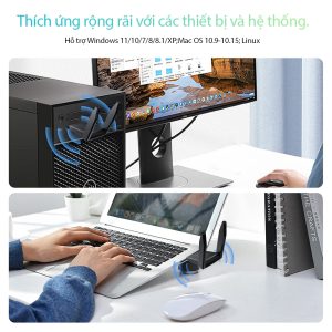 Sẵn USB Thu Sóng wifi Goojodoq 1300mbps USB 3.0 2 Râu Kết Nối Mạng Không Dây 2.4G+5G Bộ Thu Phát WiFi Cho Máy Tính| Shop Phụ Kiện Số - Ảnh 5