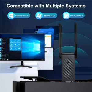 Sẵn USB Thu Sóng wifi Goojodoq 1300mbps USB 3.0 2 Râu Kết Nối Mạng Không Dây 2.4G+5G Bộ Thu Phát WiFi Cho Máy Tính| Shop Phụ Kiện Số - Ảnh 2