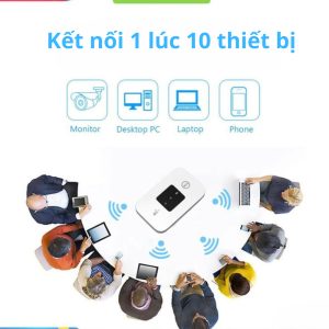 Sẵn Máy phát wifi từ sim 4g, bộ phát wifi di động cầm tay tiện lợi pin sử dụng 6- 8 tiếng kết nối 10 thiết bị tốc độ 150mbps| Shop Phụ Kiện Số - Ảnh 2