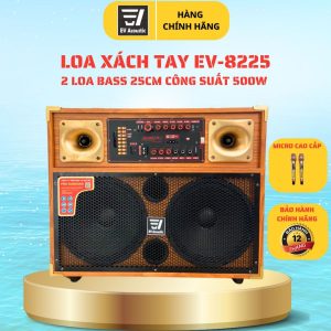 Sẵn Loa Kéo Xách Tay IP-8225 | Công suất 500W | 2 bass 25 | Loa karaoke di động | Bluetooth, pin trâu| Shop Phụ Kiện Số