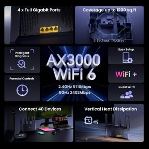 Sẵn Bộ Phát WiFi Tenda TX12L Pro Chuẩn WiFi 6 AX3000Mbps hỗ trợ EasyMesh - Hàng Chính Hãng| Shop Phụ Kiện Số - Ảnh 3