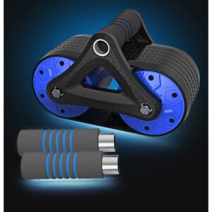 Sẵn Con Lăn Tập Cơ Bụng 2 Bánh Sử Dụng Công Nghệ Mới Có Phanh Lò Xo Trợ Lực + Kèm Thảm Lót Gối| Shop Phụ Kiện Số - Ảnh 5