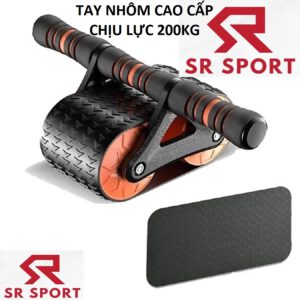 Sẵn Con Lăn Tập Cơ Bụng 2 Bánh Sử Dụng Công Nghệ Mới Có Phanh Lò Xo Trợ Lực + Kèm Thảm Lót Gối| Shop Phụ Kiện Số - Ảnh 2