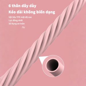 Sẵn Dây kéo đàn hồi PINMU Dây tập bụng đàn hồi kháng lực 6 ống cao su tập cơ bụng ập Tay Chân Gym tại nhà| Shop Phụ Kiện Số - Ảnh 5